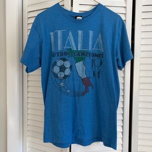 Vintage Unitas Italia Soccer Graphic T-Shirt, Men’s Size Medium